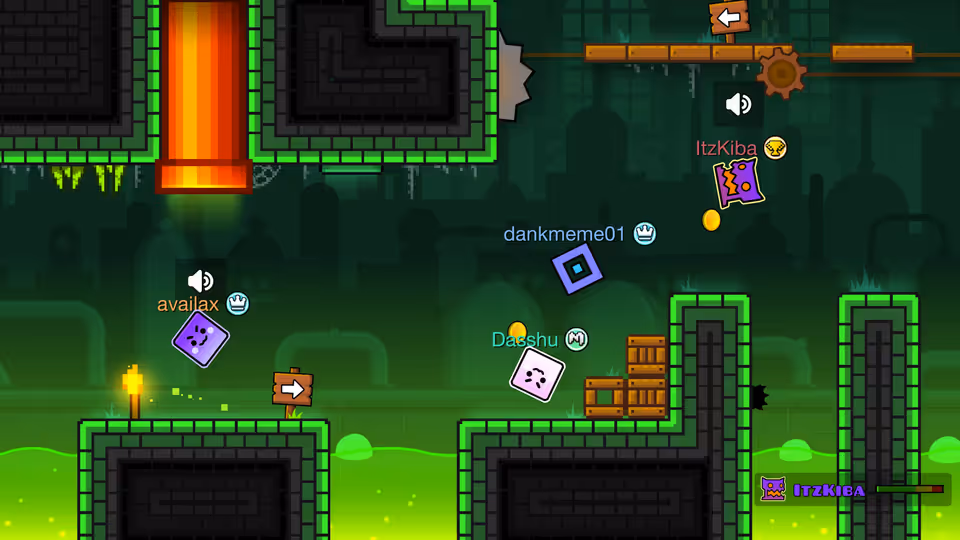 Geometry Dash multiplayer mod with GeoPatch